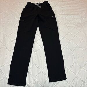 Figs High Waisted Yola Skinny Scrub Pants Women’s XS Tall Black
